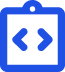 Code icon representing software integrations