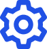 Cogwheel icon representing Operating model